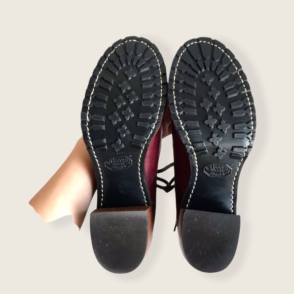 RARE Frye Sabrina 6G Cherry Retro Combat AnkleBoot - Picture 14 of 16